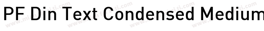 PF Din Text Condensed Medium Regula字体转换